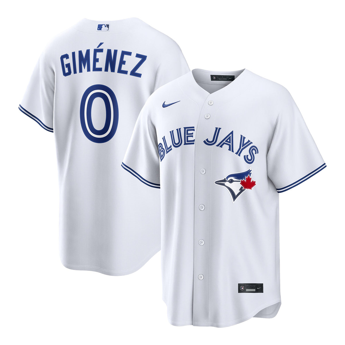 Toronto Blue Jays Andrés Giménez White Home Replica Jersey