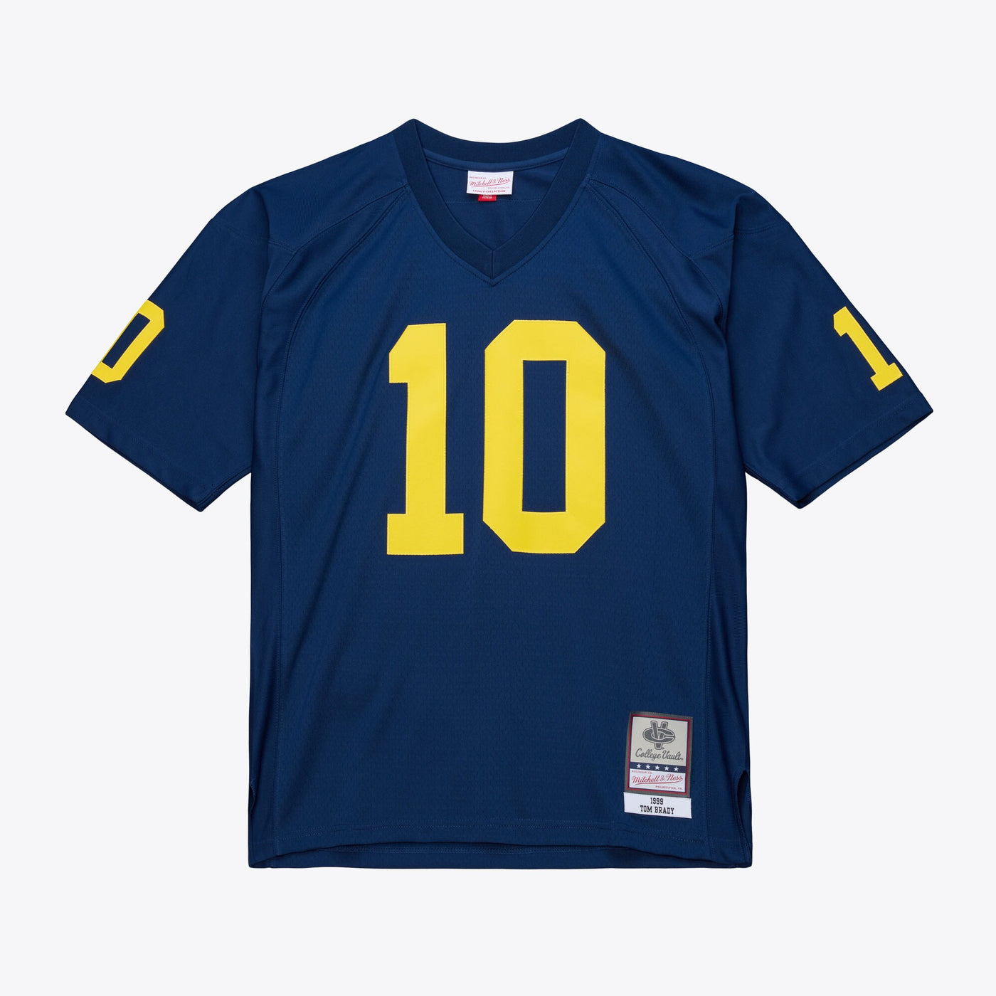 Mitchell & Ness Tom Brady Navy Michigan Wolverines 1999 College Vault Jersey
