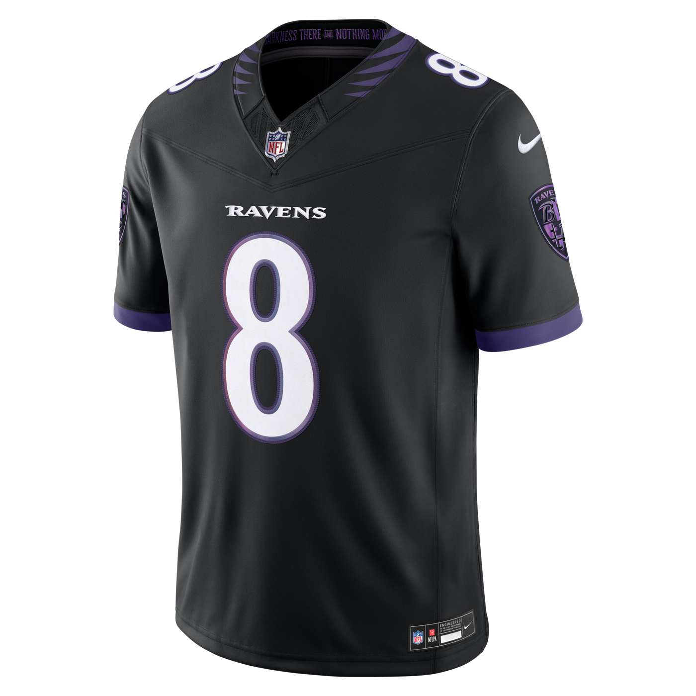 Baltimore Ravens Lamar Jackson Nike Black Alternate Alternate Vapor F.U.S.E. Stitched Limited Jersey
