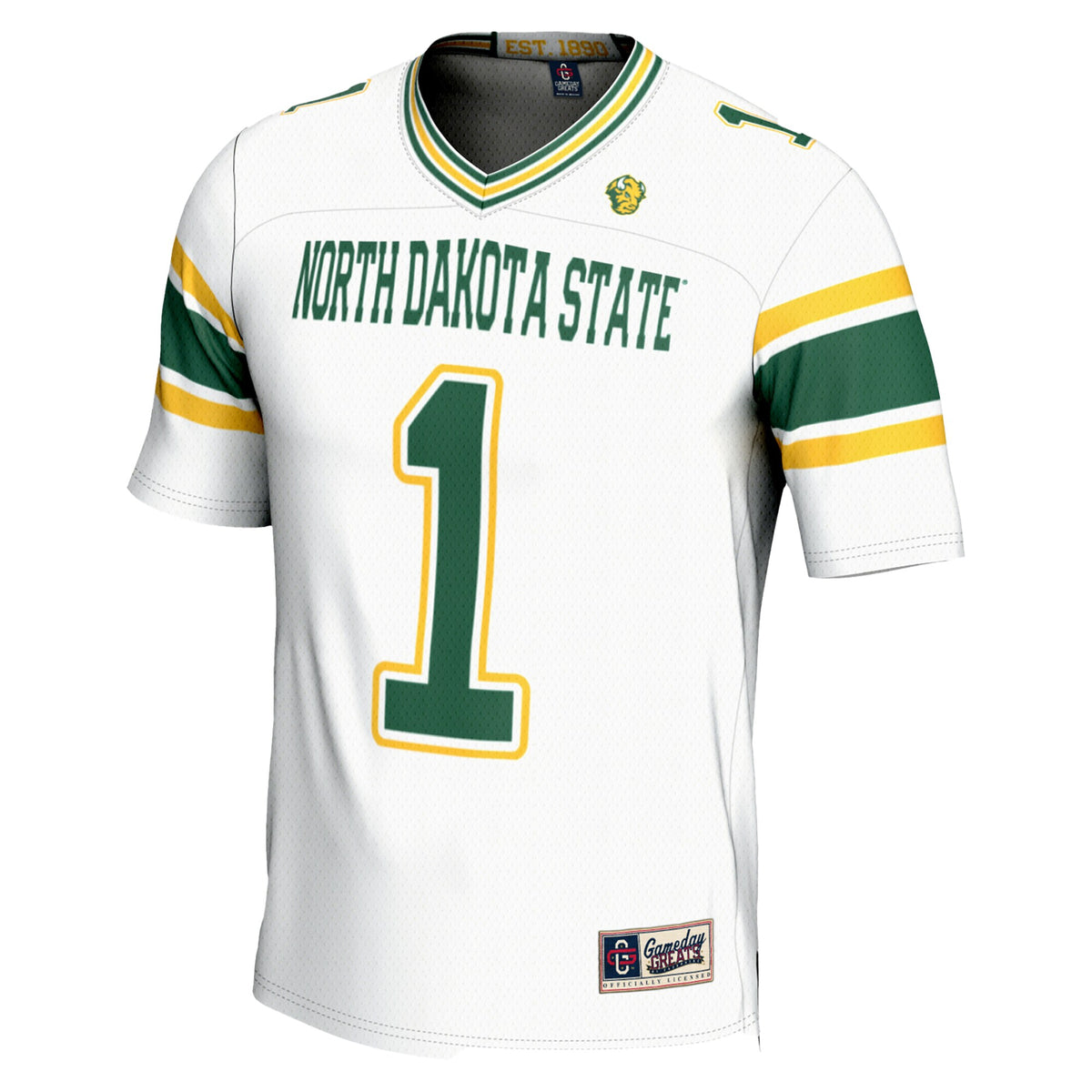 #1 NDSU Bison GameDay Greats Endzone Football Jersey - White