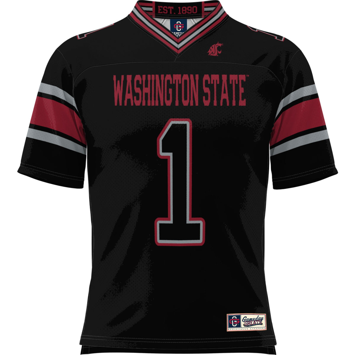 #1 Washington State Cougars GameDay Greats Football Jersey - Black