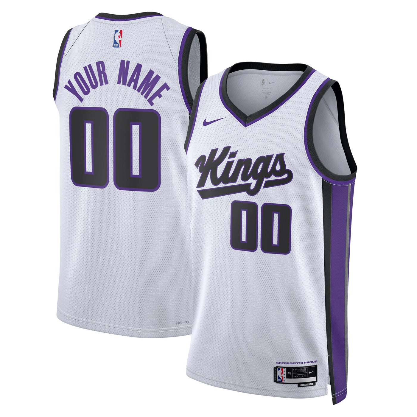 Sacramento Kings Nike Association Swingman Jersey - Custom