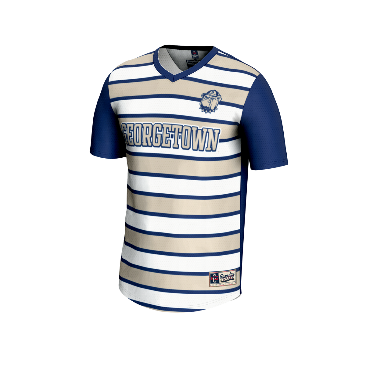 #1 Georgetown Hoyas GameDay Greats Lightweight Soccer Fashion Jersey - Navy