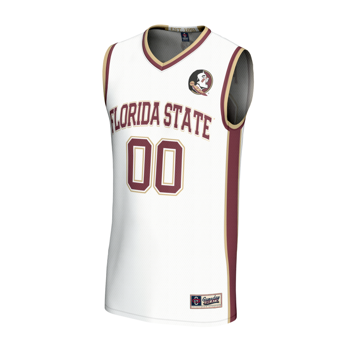 Florida State Seminoles GameDay Greats Lightweight Collegiate Basketball NIL Pick-A-Player Fashion Jersey - White