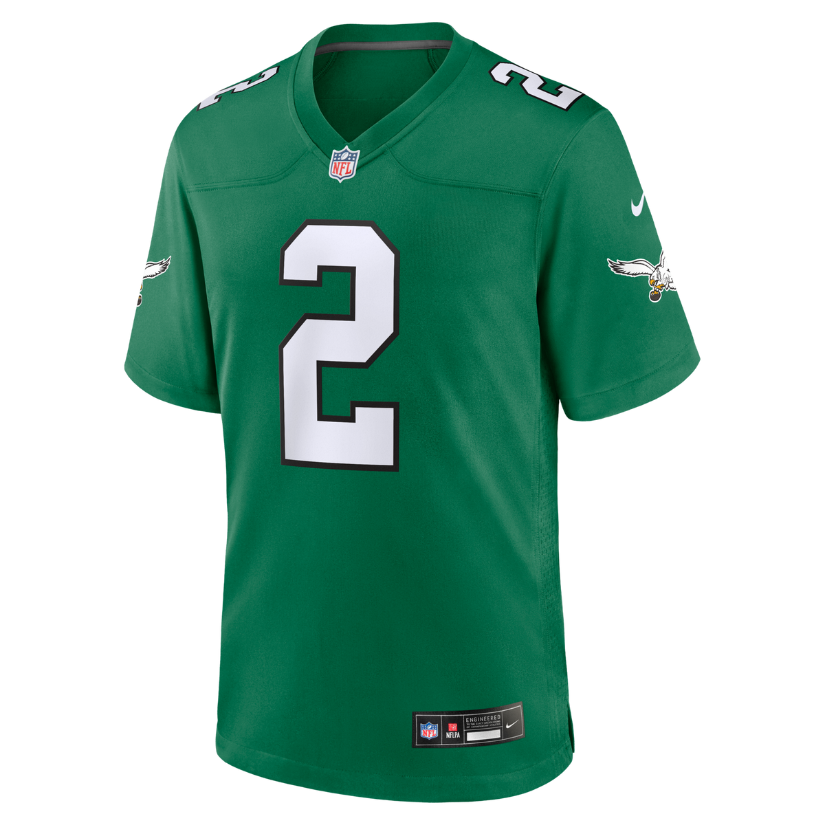Philadelphia Eagles Tariq Woolen Kelly Green Alternate Game Jersey