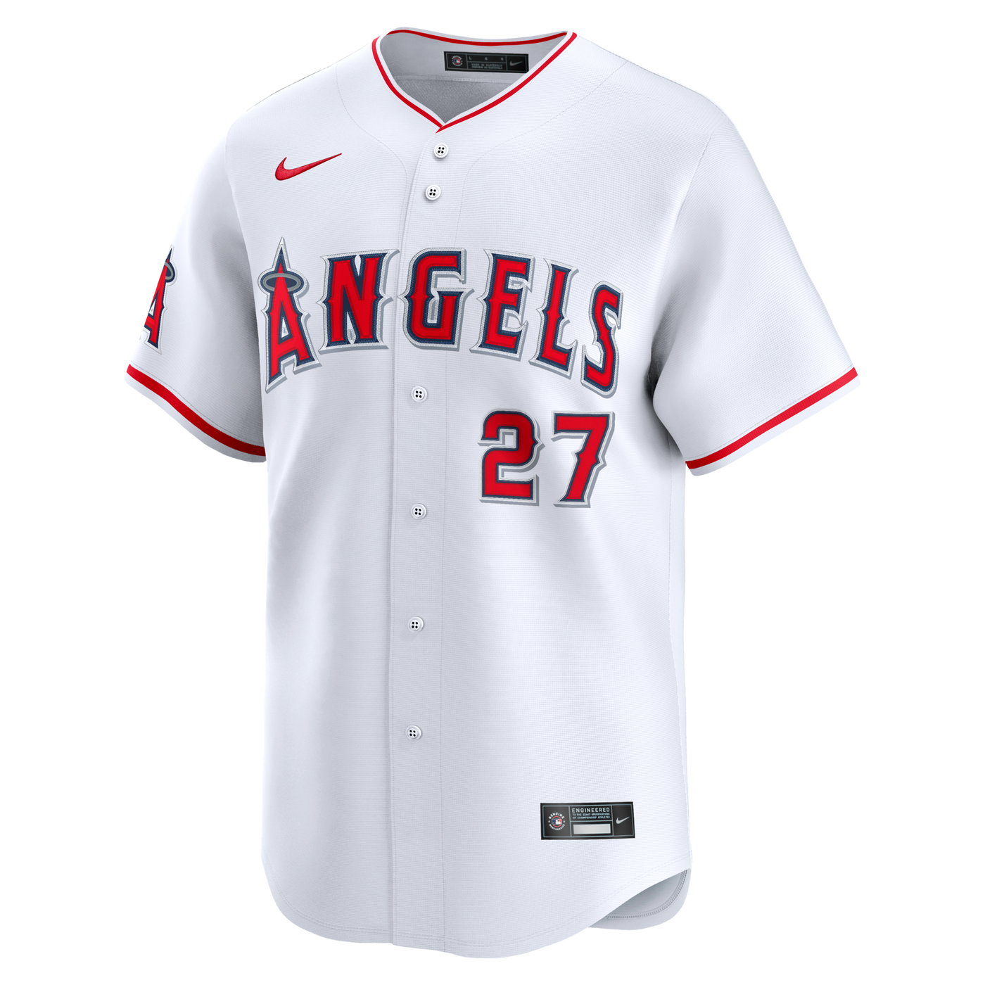 Los Angeles Angels Mike Trout Nike White Home Limited Player Jersey