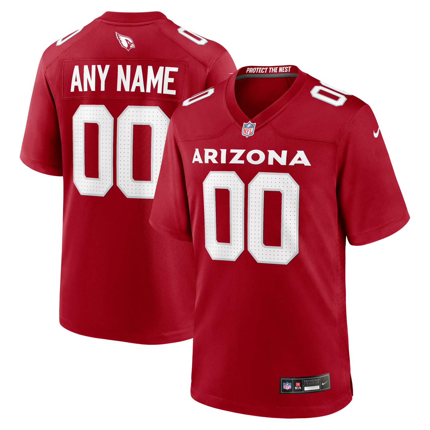 Arizona Cardinals Nike Cardinal Custom Game Jersey