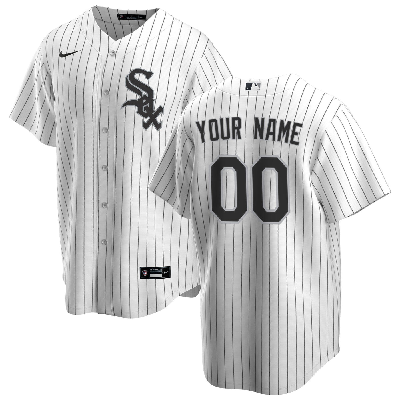 Chicago White Sox Nike White Home Replica Custom Jersey