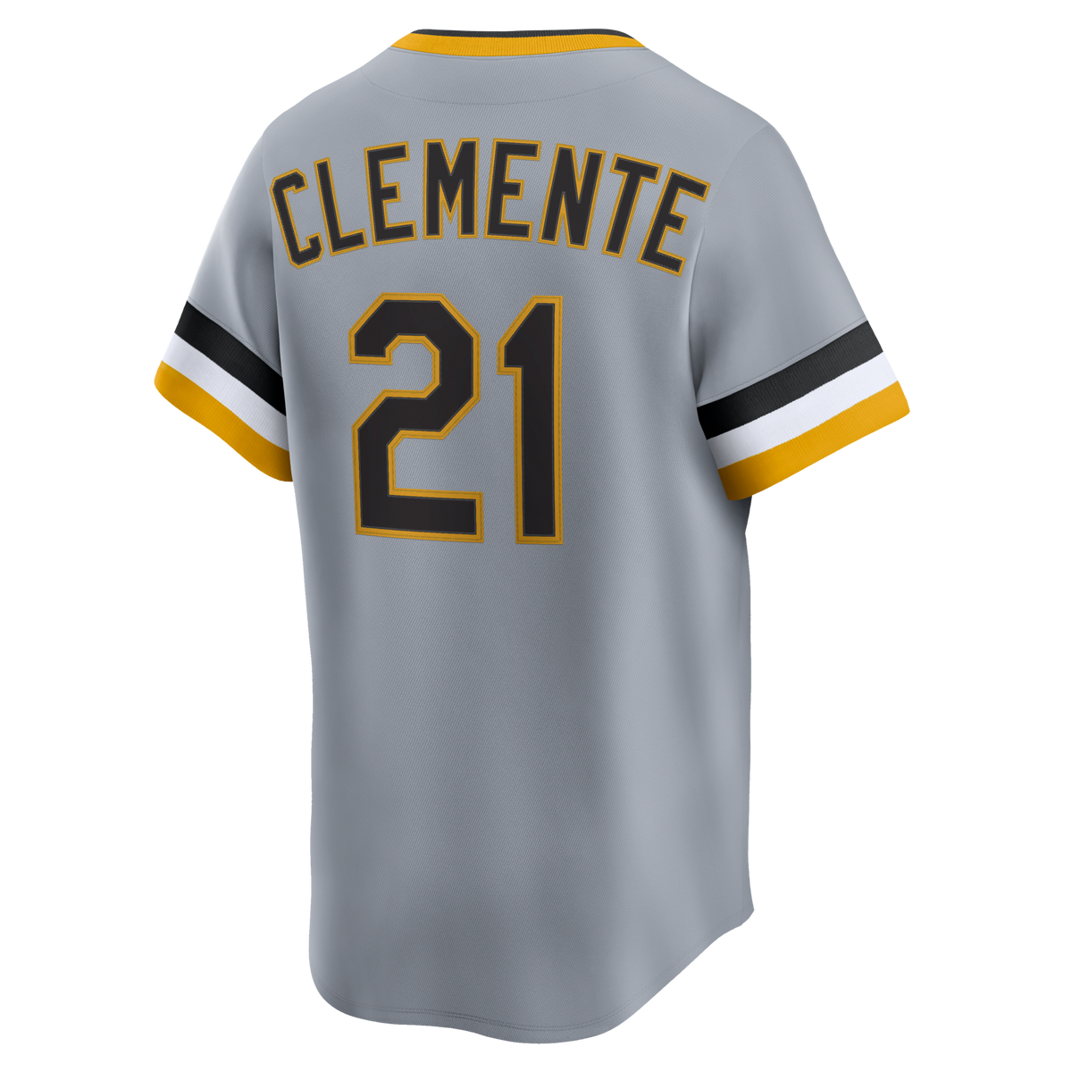 Pittsburgh Pirates Roberto Clemente Gray Throwback Cooperstown Collection Limited Jersey