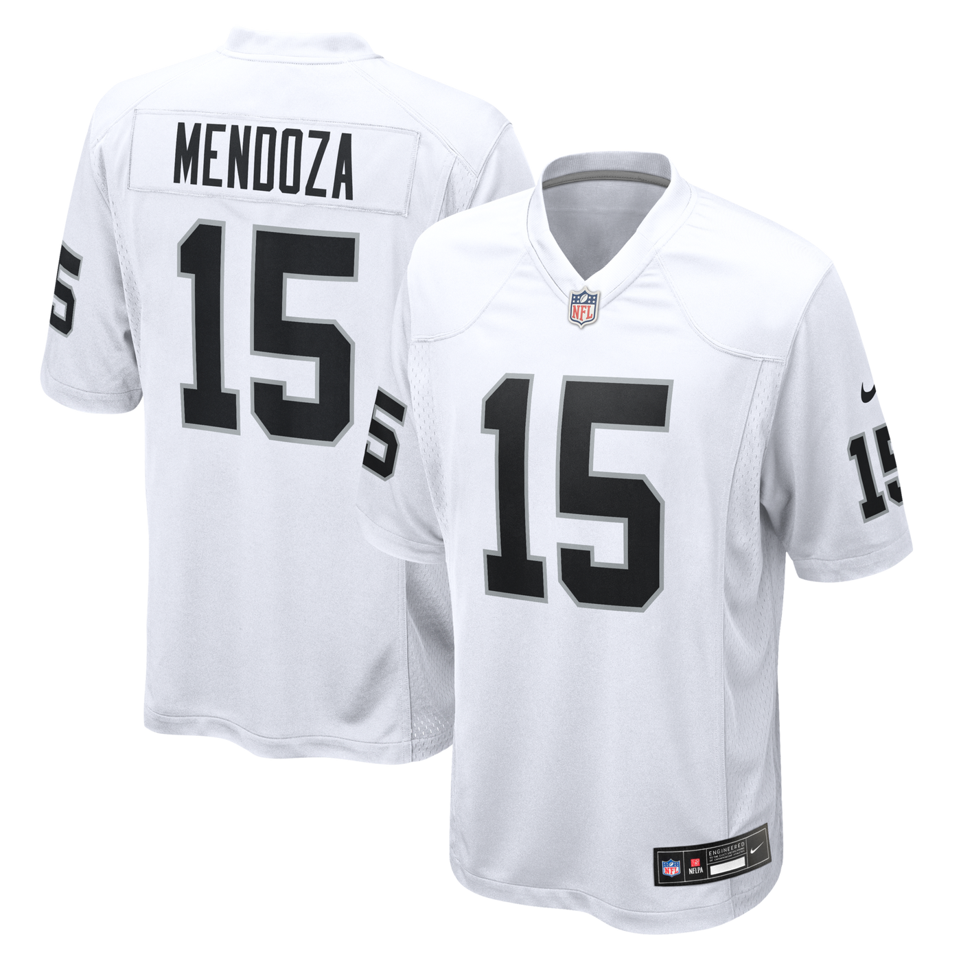Las Vegas Raiders Fernando Mendoza Nike White Game Player Jersey