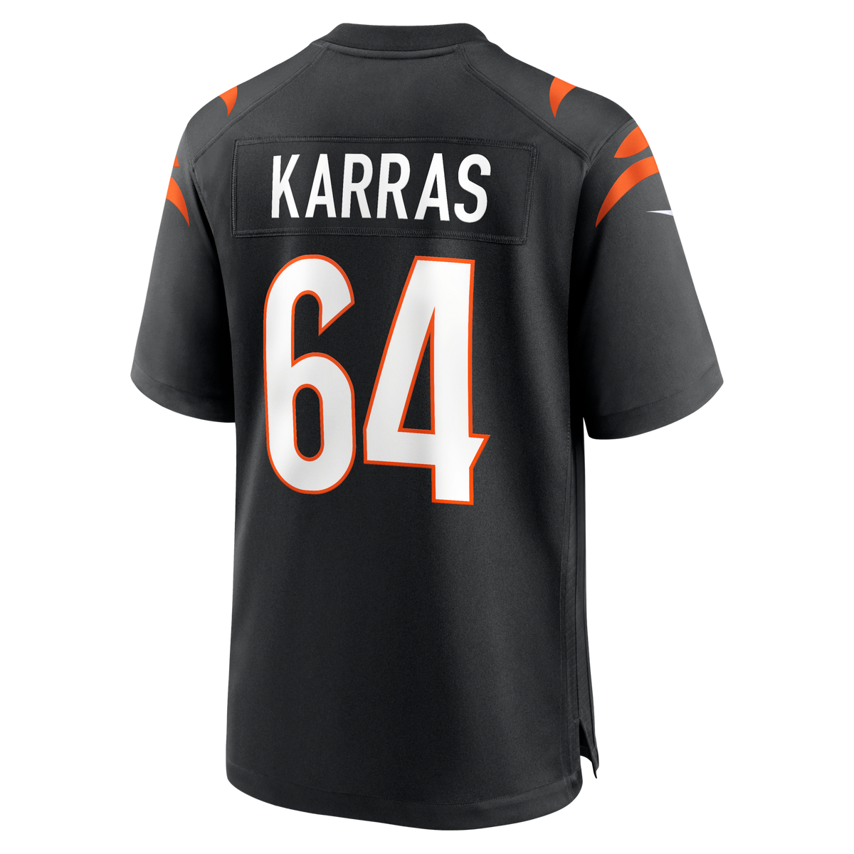Cincinnati Bengals Ted Karras Black Game Player Jersey