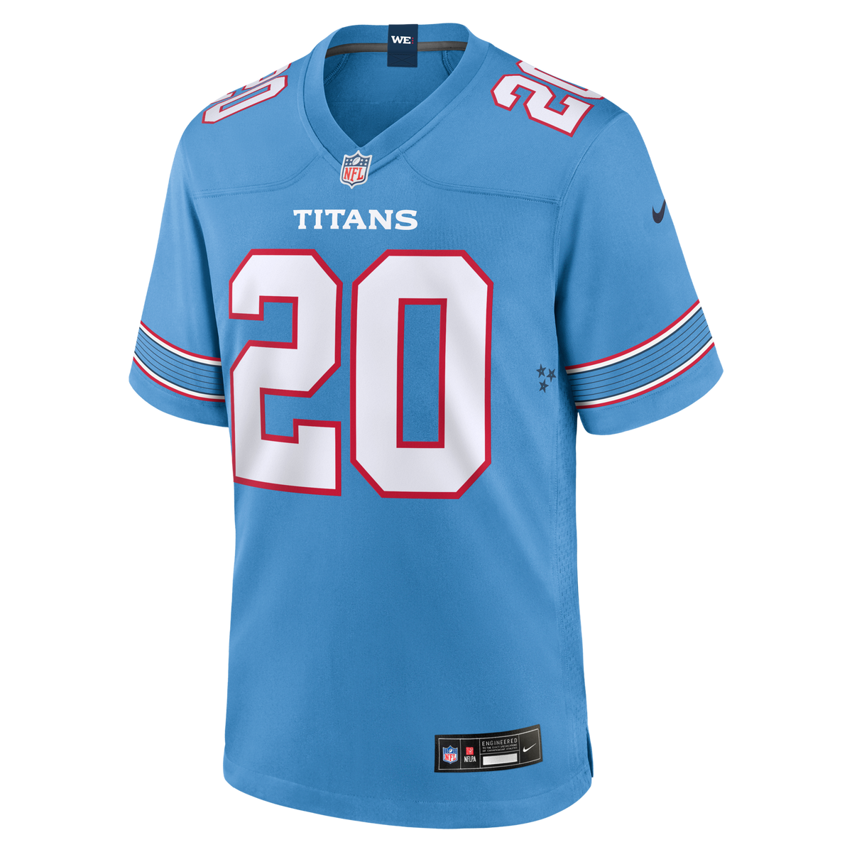 Tennessee Titans Tony Pollard Light Blue Game Jersey