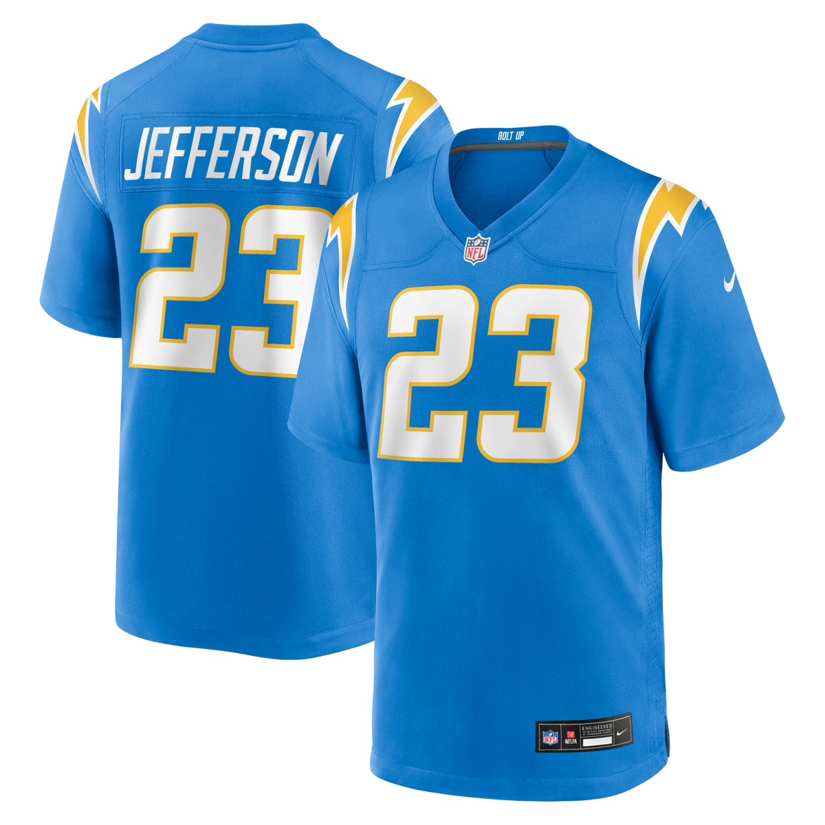 Los Angeles Chargers Tony Jefferson Powder Blue Team Game Jersey