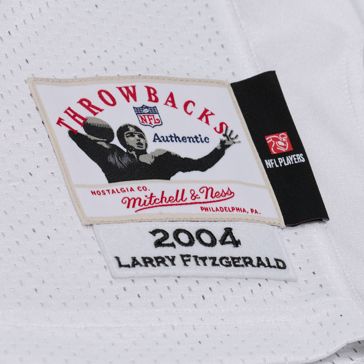 Arizona Cardinals Larry Fitzgerald Mitchell & Ness White 2004 Authentic Throwback Jersey