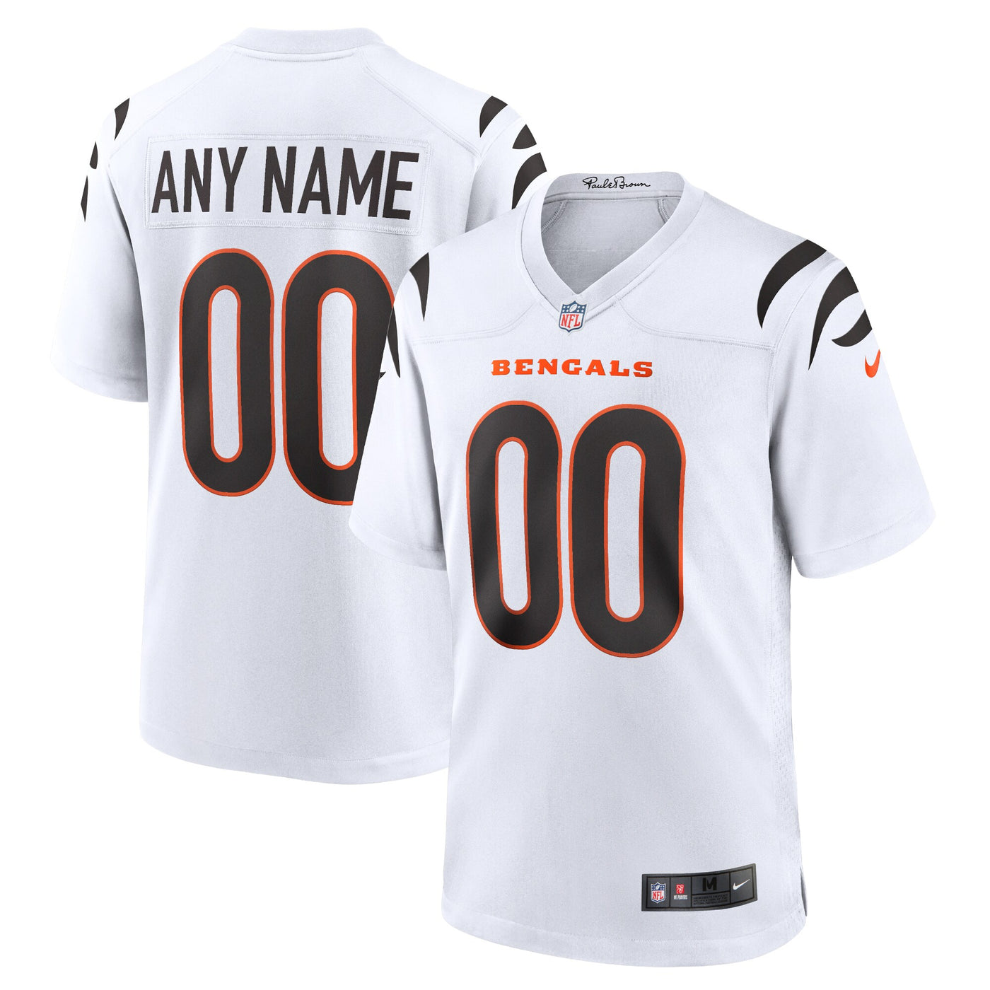 Cincinnati Bengals Nike White Game Custom Jersey