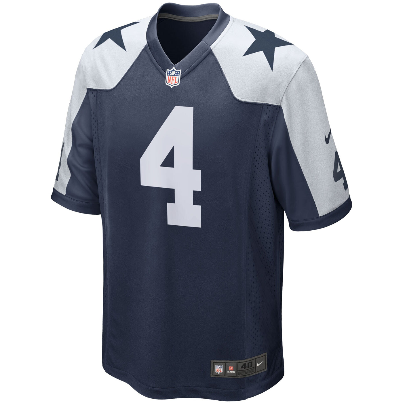 Dallas Cowboys Dak Prescott Nike Navy Alternate Game Team Jersey