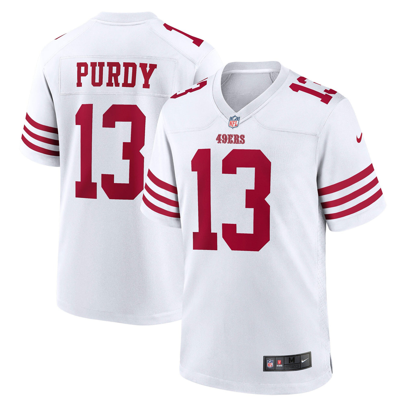 San Francisco 49ers Brock Purdy Nike White Game Player Jersey