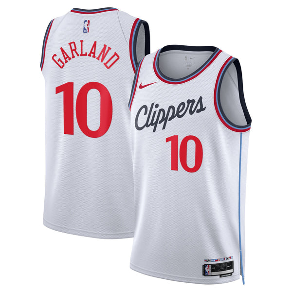Los Angeles Clippers Nike Association Edition Swingman Jersey - White - Darius Garland