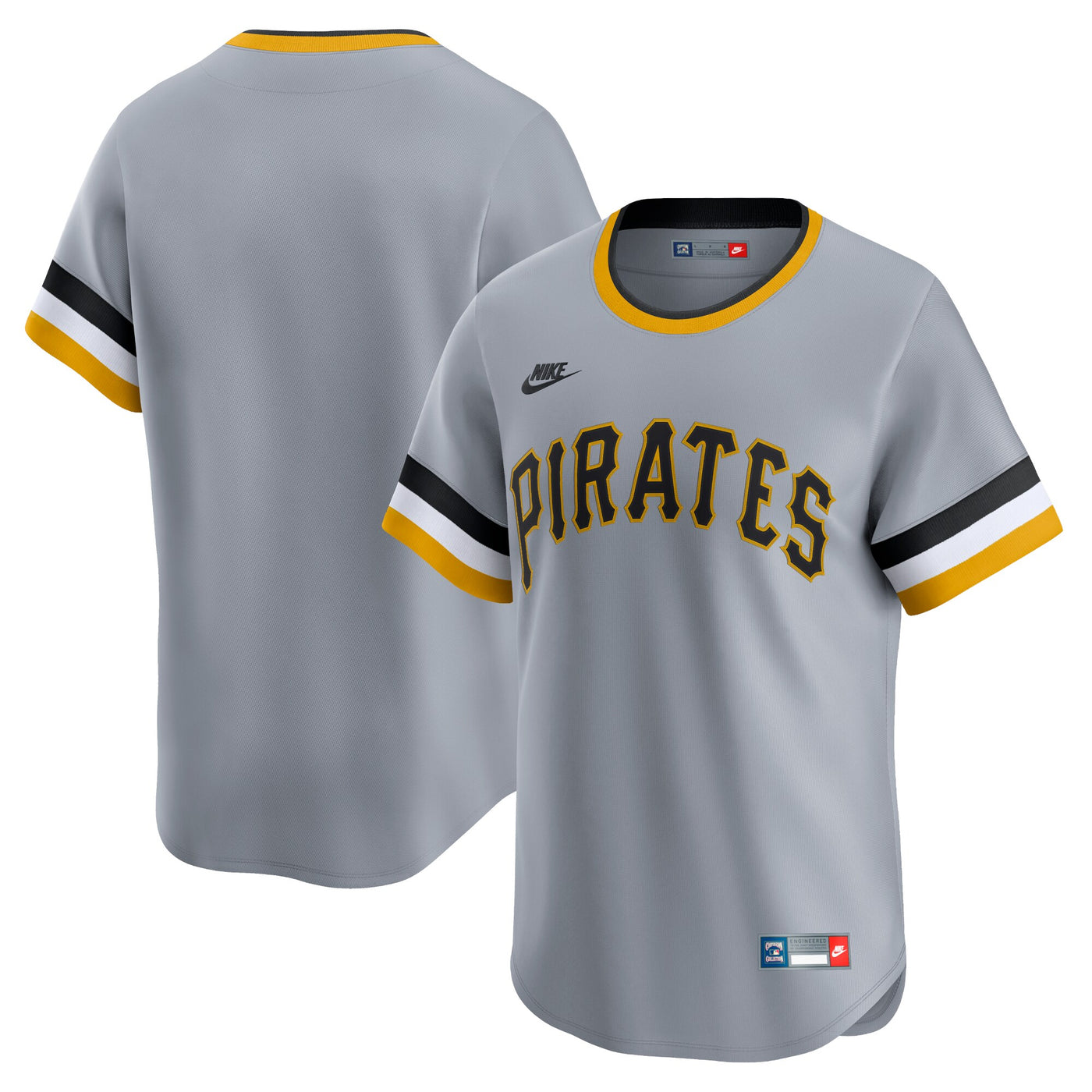 Pittsburgh Pirates Nike Gray Cooperstown Collection Limited Jersey