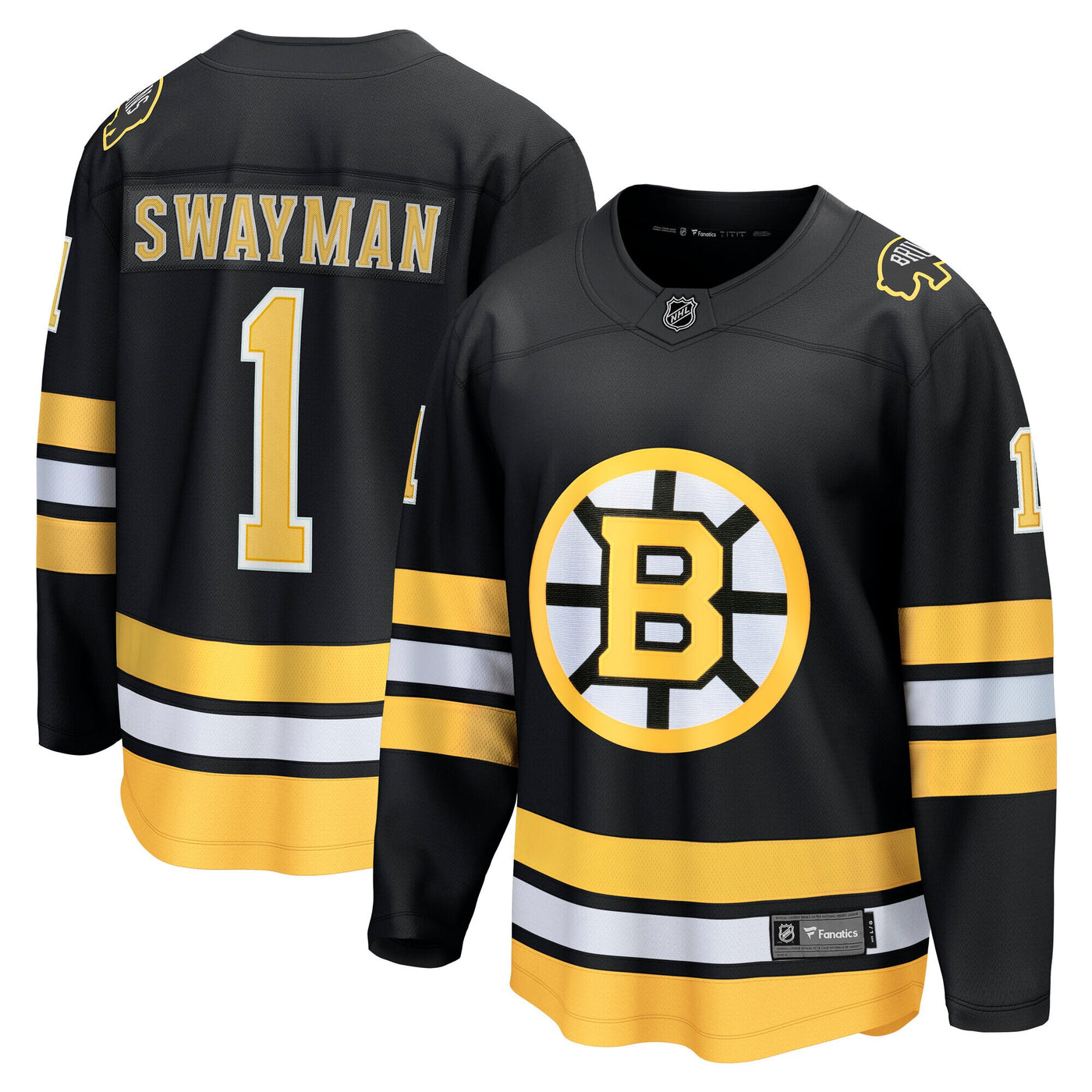 Boston Bruins Jeremy Swayman Fanatics Black Home Breakaway Player Jersey