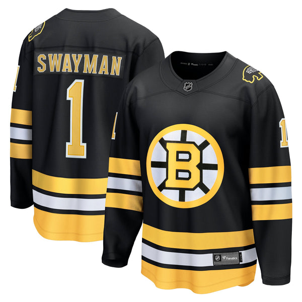 Boston Bruins Jeremy Swayman Fanatics Black Home Breakaway Player Jersey