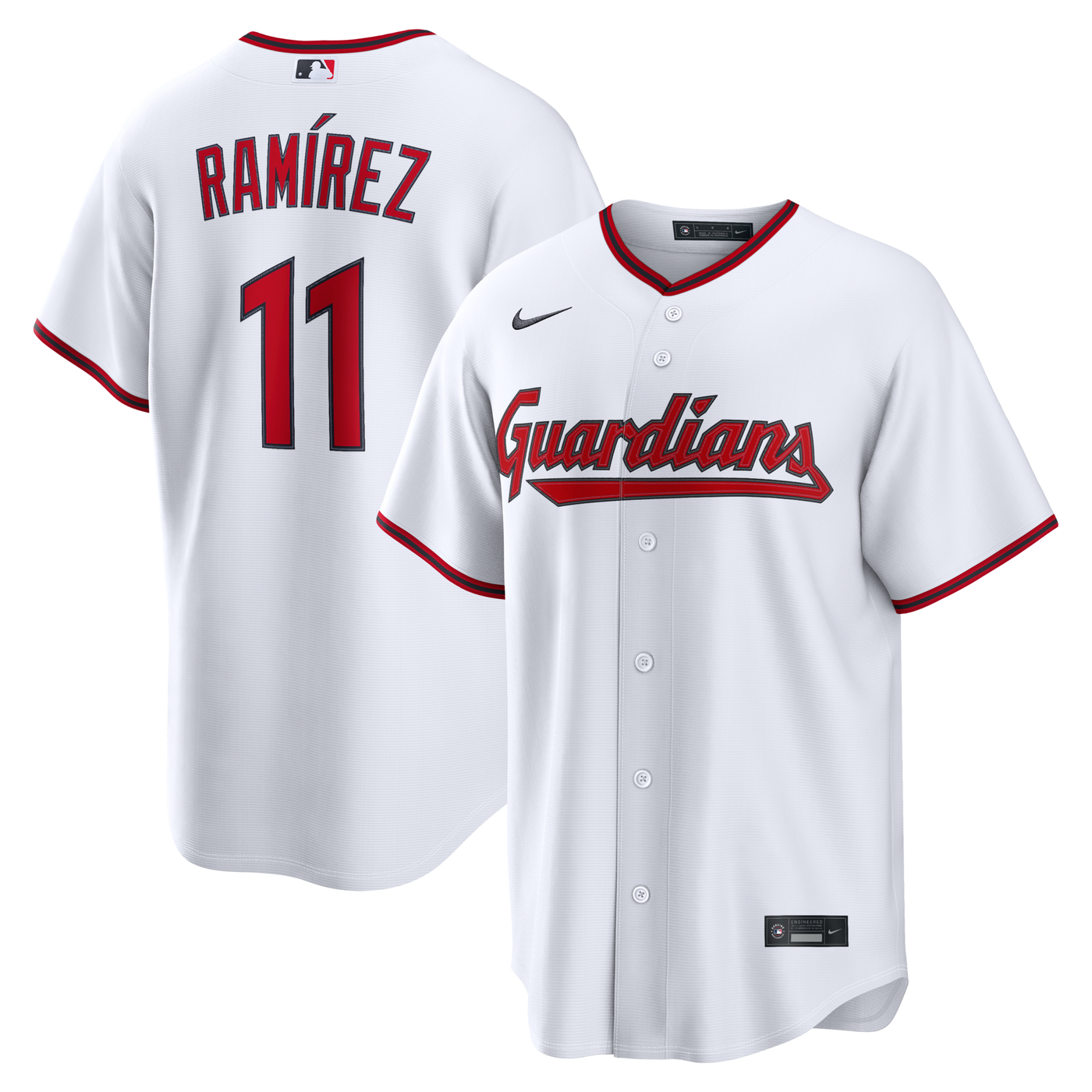 Cleveland Guardians José Ramírez Nike White Home Replica Jersey