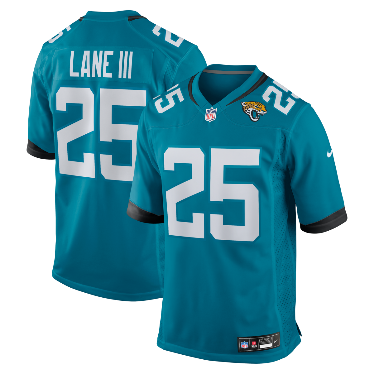 Jacksonville Jaguars Rayuan Lane III Teal Team Game Jersey