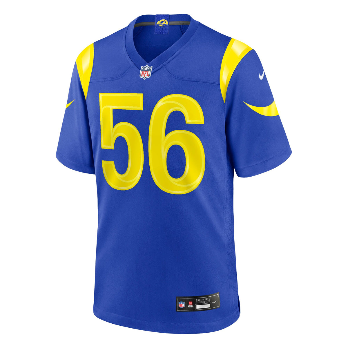 Los Angeles Rams Shaun Dolac Royal Team Game Jersey