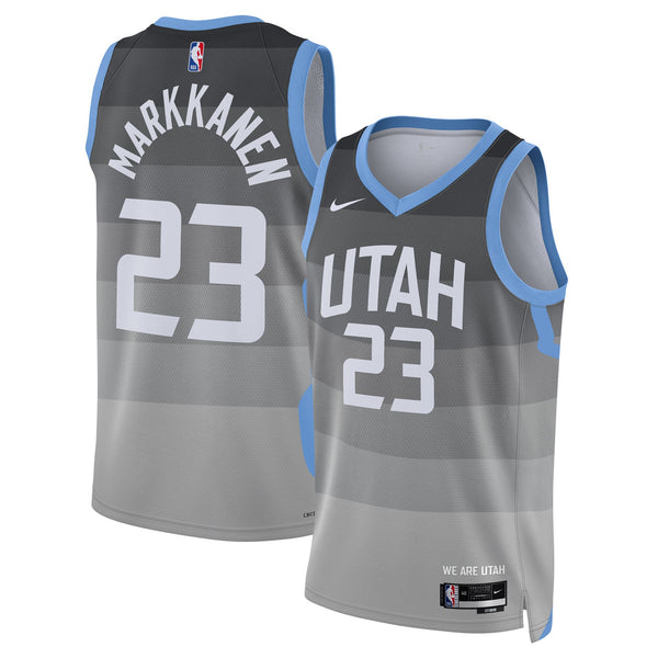 Utah Jazz Nike 2025/26 City Edition Swingman Jersey - Gray - Lauri Markkanen