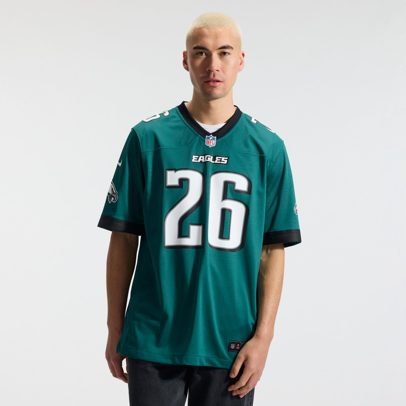 Philadelphia Eagles Saquon Barkley Nike Midnight Green Team Game Jersey