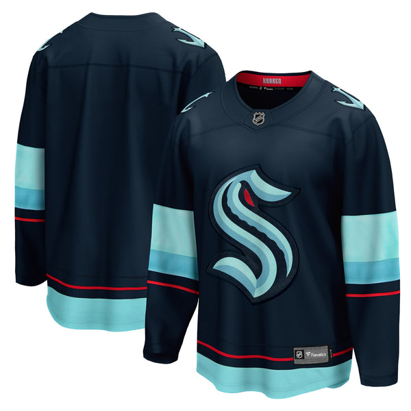 Seattle Kraken Fanatics Deep Sea Blue Home Breakaway Jersey