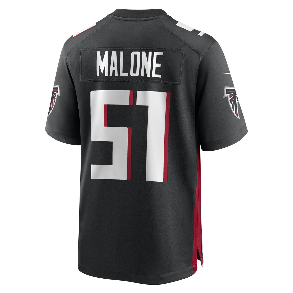 DeAngelo Malone Atlanta Falcons Black Game Player Jersey