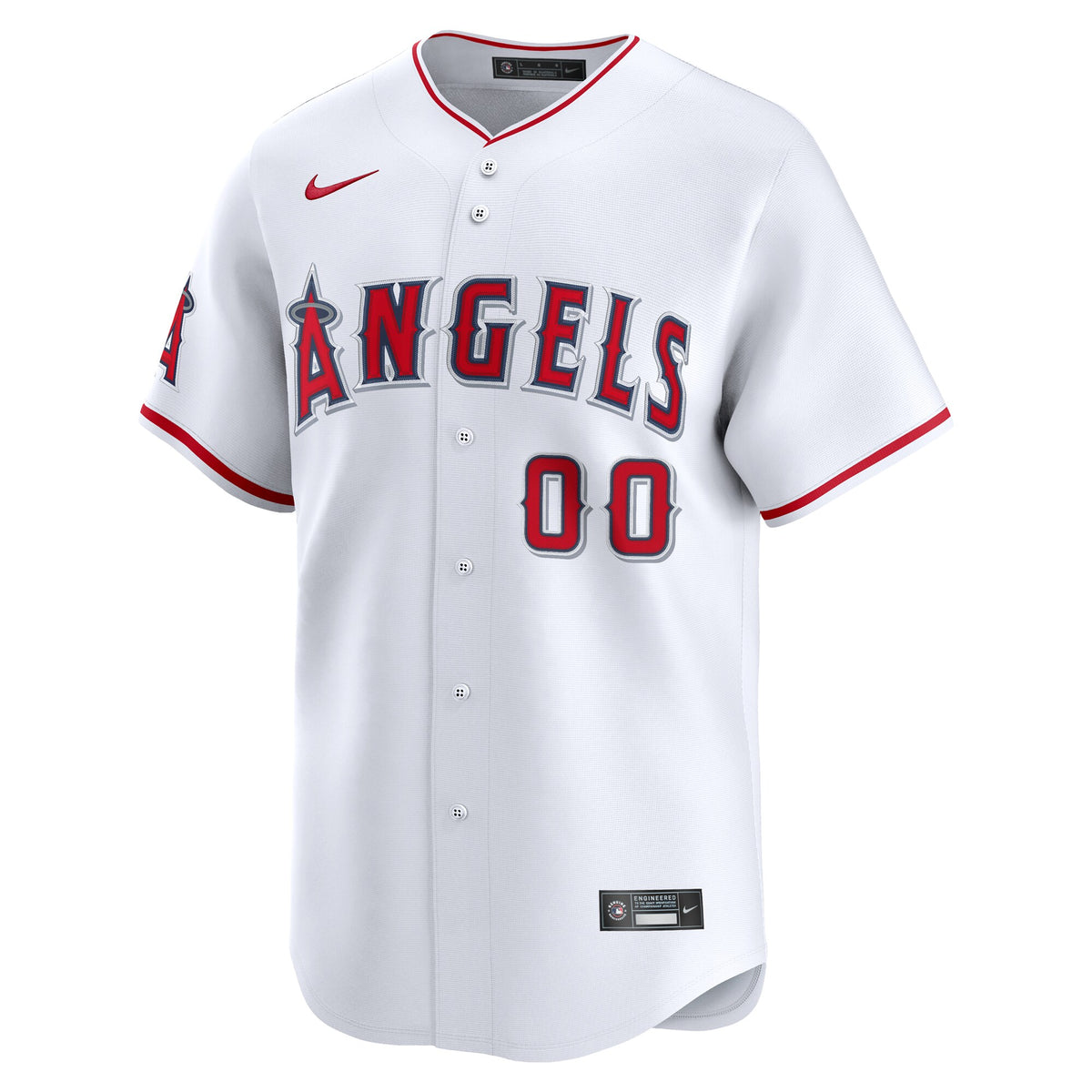 Los Angeles Angels White Home Limited Custom Jersey