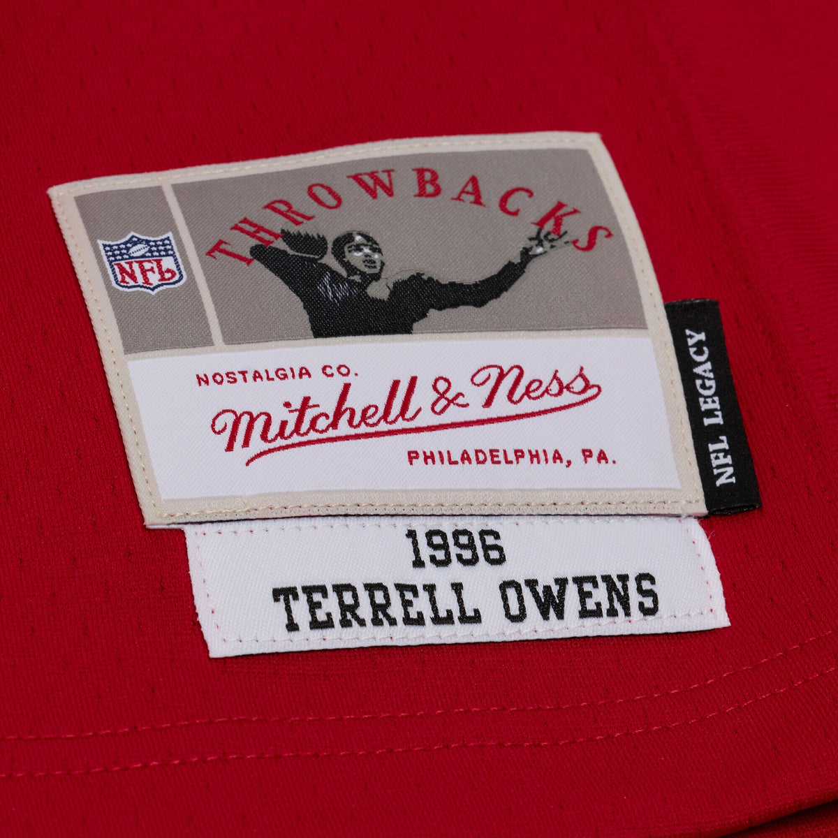 San Francisco 49ers Terrell Owens Mitchell & Ness Red 1996 Legacy Replica Player Jersey