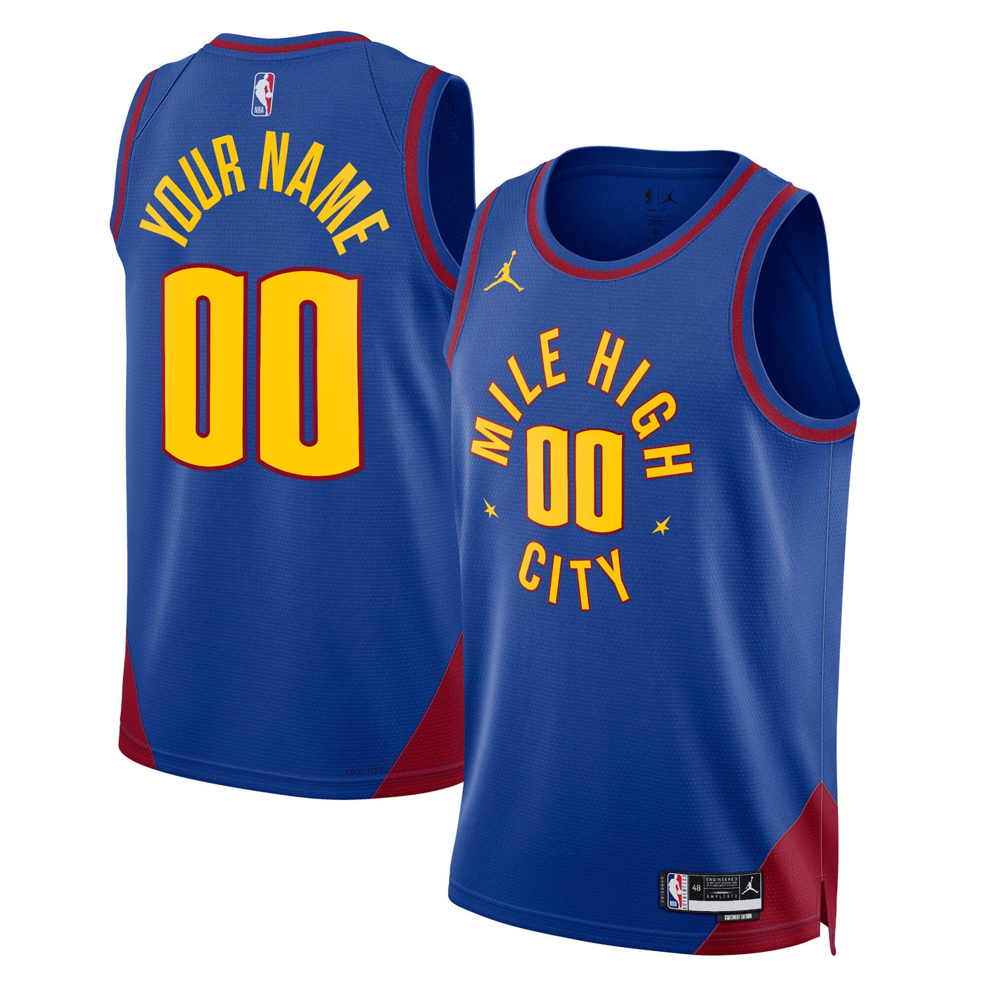 Denver Nuggets Jordan Statement Swingman Jersey - Custom