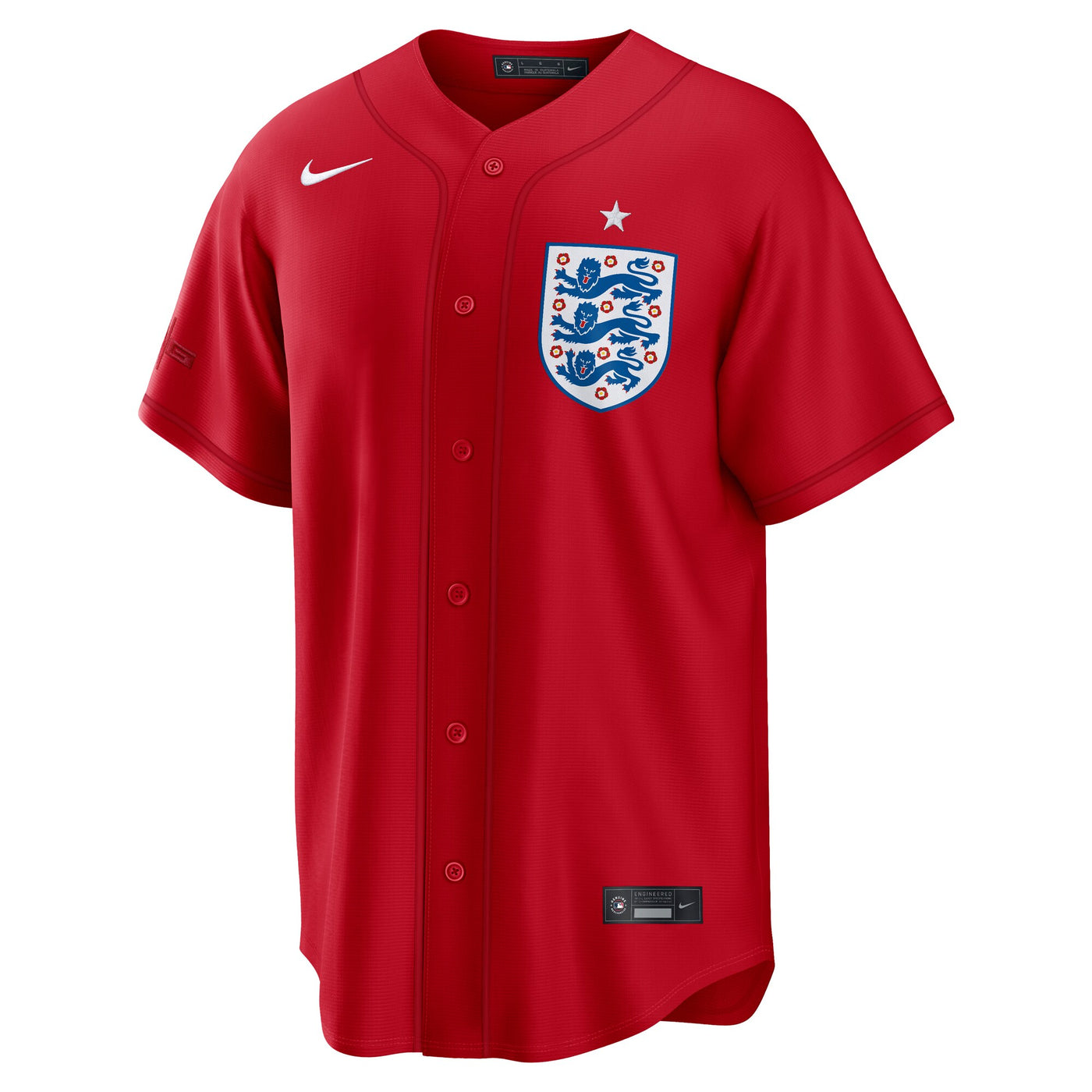 England National Team x MLB Nike Red Stadium Replica Jersey