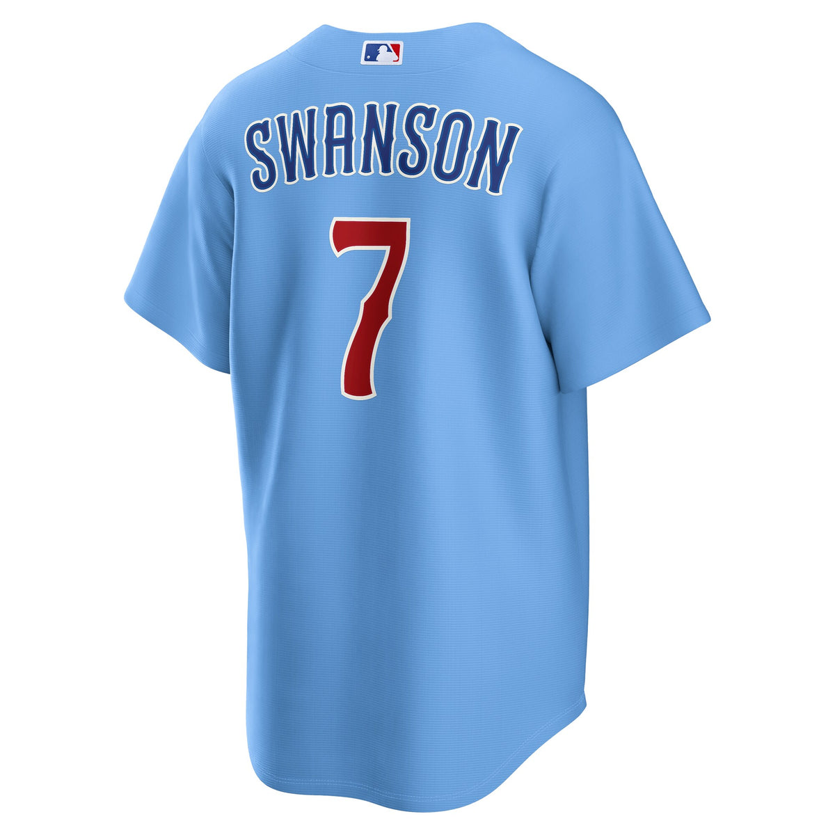 Chicago Cubs Dansby Swanson Light Blue Alternate Replica Jersey