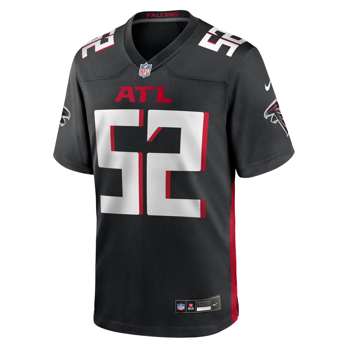 Atlanta Falcons Jovaughn Gwyn Black Team Game Jersey