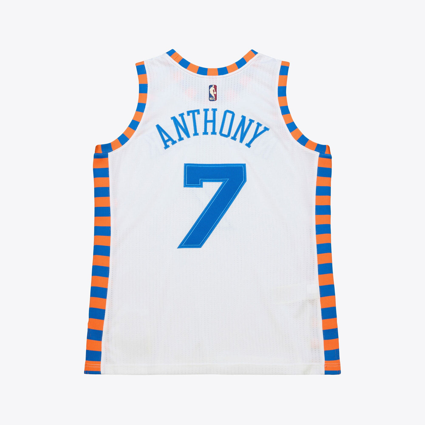 Mitchell & Ness Carmelo Anthony White New York Knicks 2015-16 Hardwood Classics Authentic Jersey