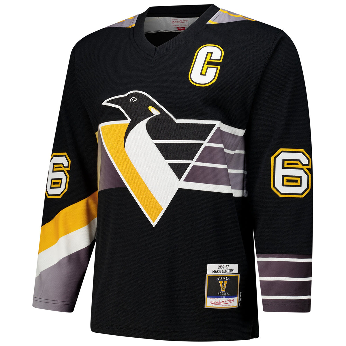 Pittsburgh Penguins Mario Lemieux Black 1996-97 Power Play Jersey
