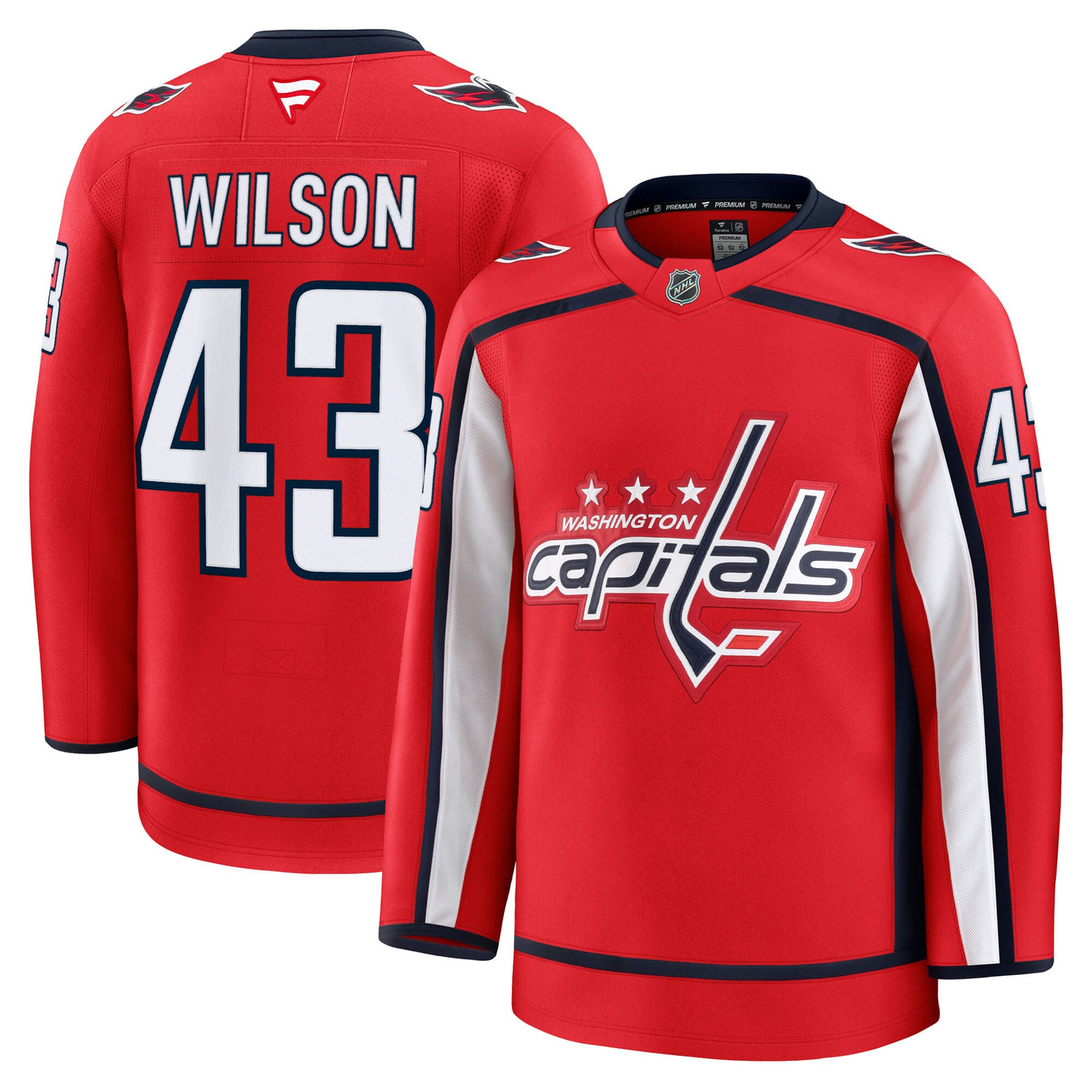 Washington Capitals Tom Wilson Fanatics Red Home Premium Jersey