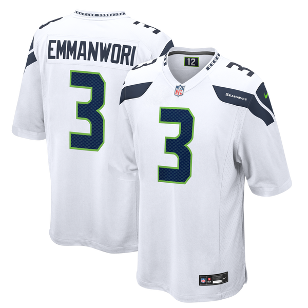 Seattle Seahawks Nick Emmanwori Nike White Game Jersey