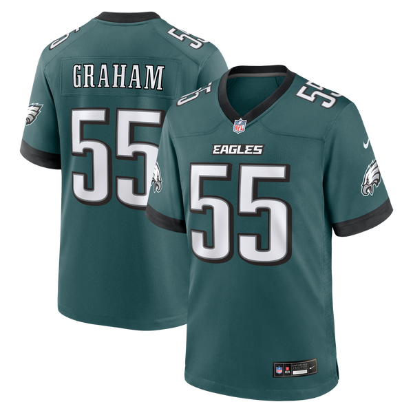 Philadelphia Eagles Brandon Graham Midnight Green Team Game Jersey
