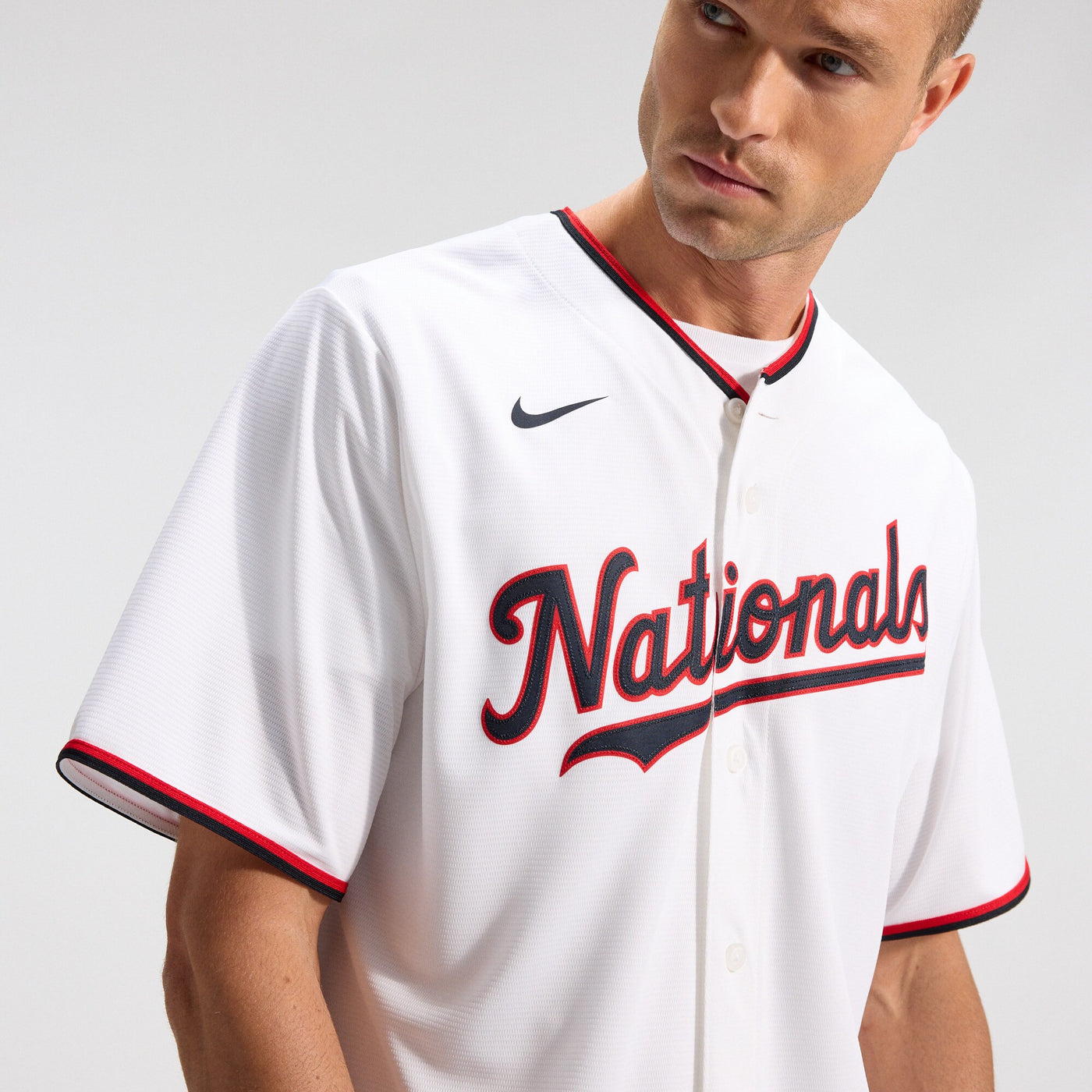 Washington Nationals CJ Abrams Nike White Home Replica Jersey