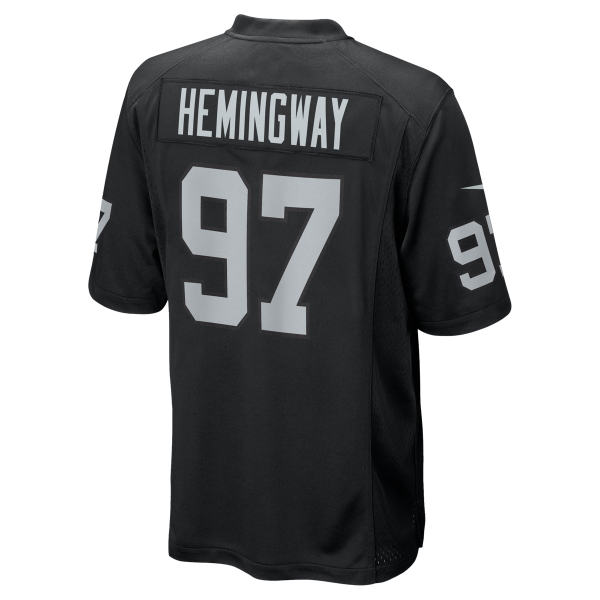 Las Vegas Raiders Tonka Hemingway Black Team Game Jersey