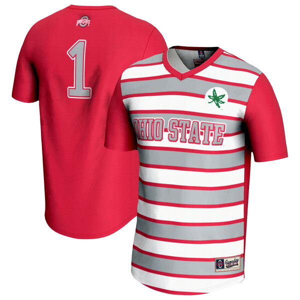 GameDay Greats #1 Scarlet Ohio State Buckeyes Lightweight Soccer Fashion Jersey