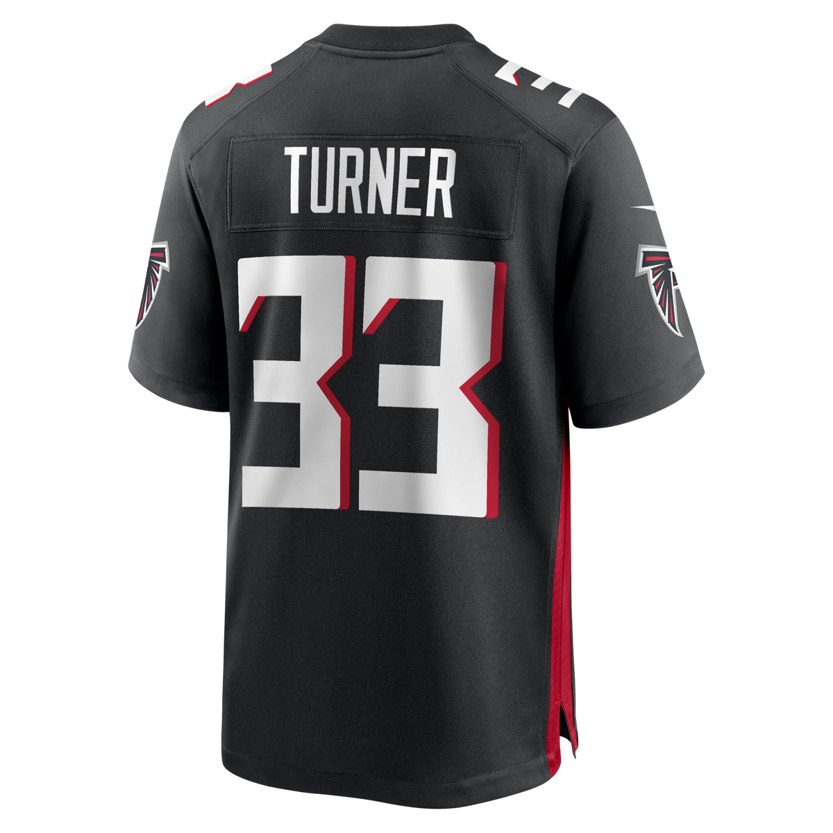 Atlanta Falcons Michael Turner Black Game Retired Player Jersey