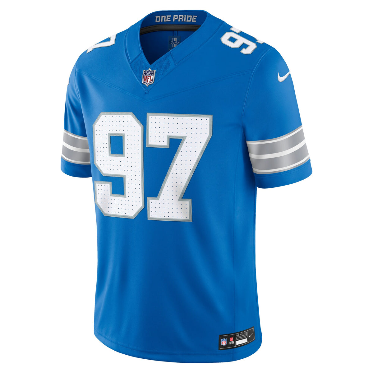 Detroit Lions Aidan Hutchinson Blue Team Vapor F.U.S.E. Stitched Limited Jersey