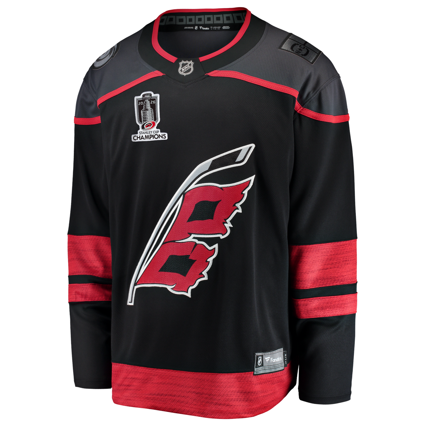 Carolina Hurricanes Fanatics Black 2026 Stanley Cup Champions Home Breakaway Jersey