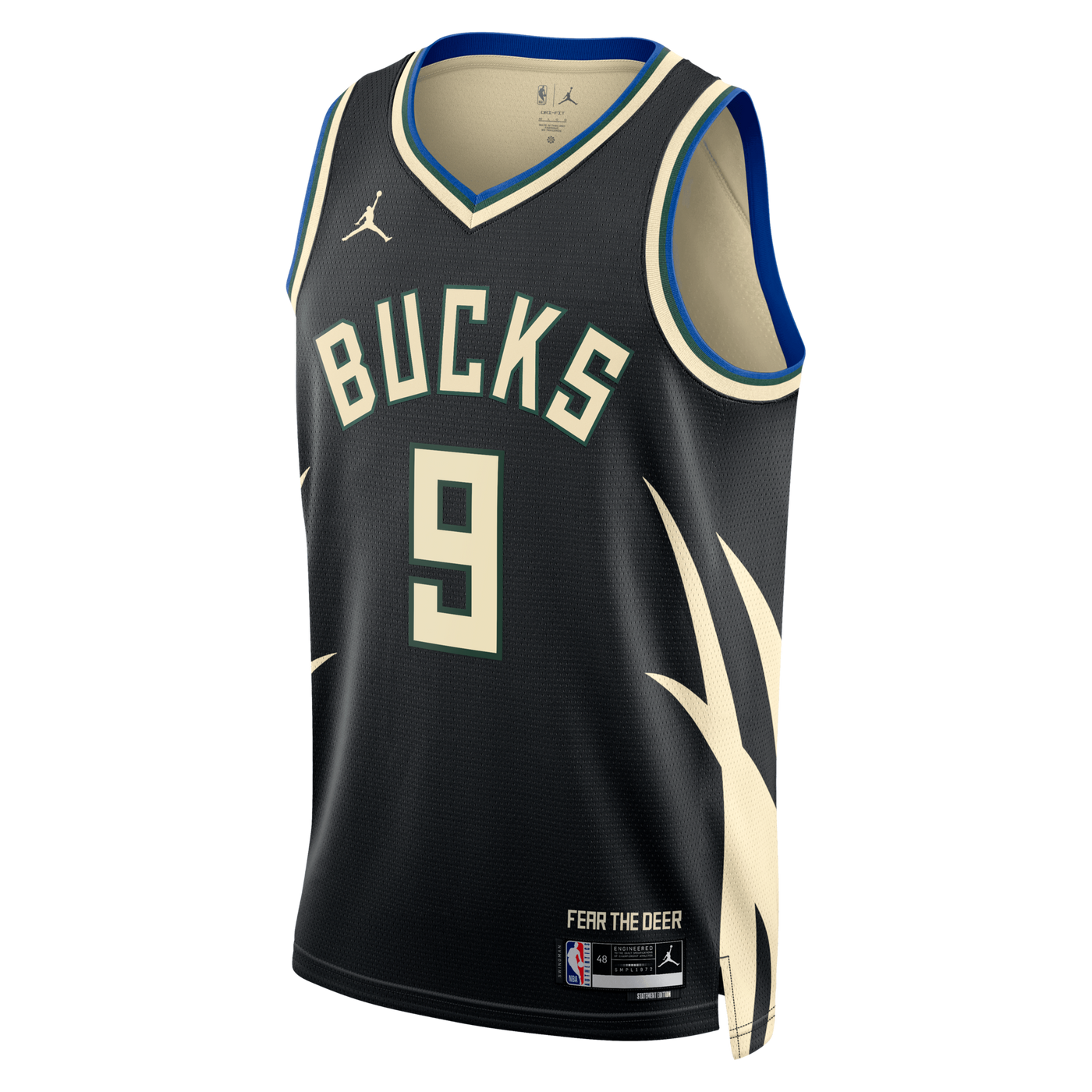 Milwaukee Bucks Jordan Brand Statement Edition Swingman Jersey - Hunter Green - Kel'el Ware